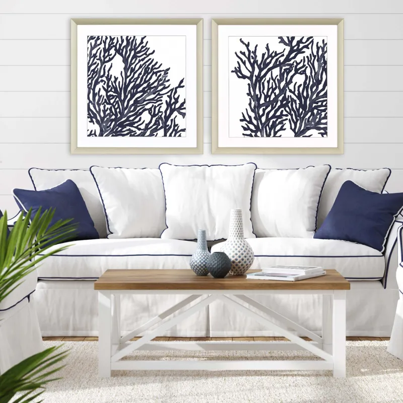 Blue Coral I S/2 Framed Art