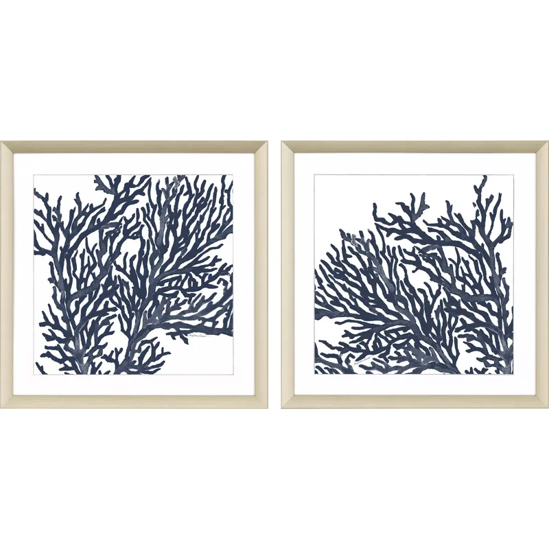 Blue Coral II S/2 Framed Art