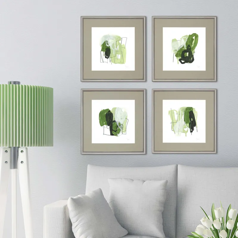Jade Schematic S/4 Framed Art