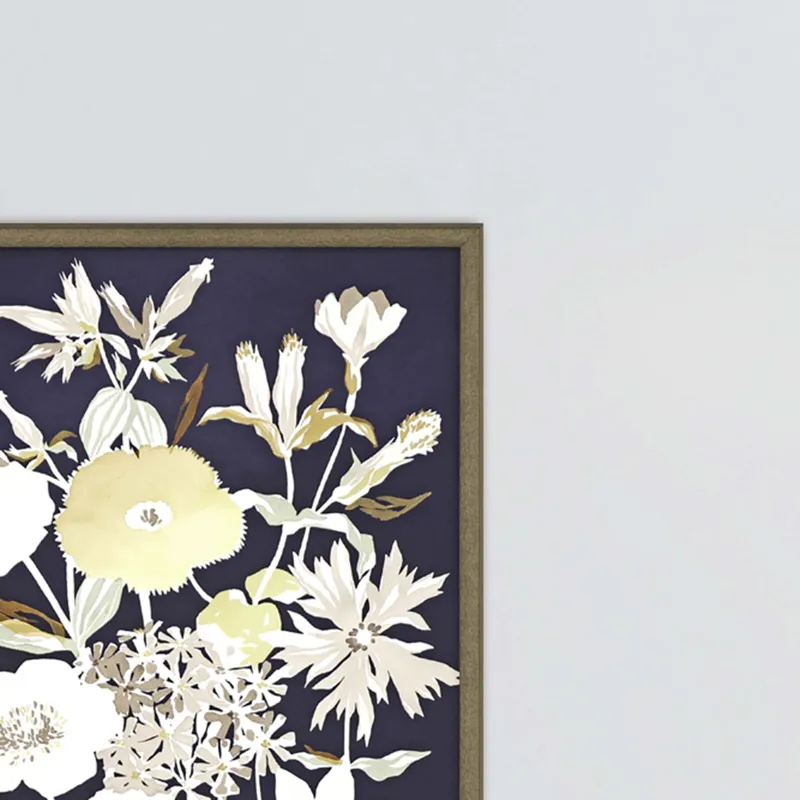 Midnight Florals S/4 Framed Art
