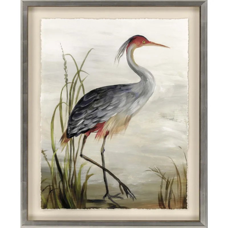 Grey Heron Framed Art