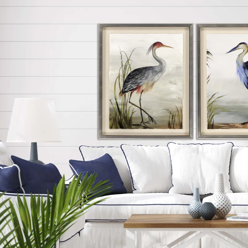 Grey Heron Framed Art