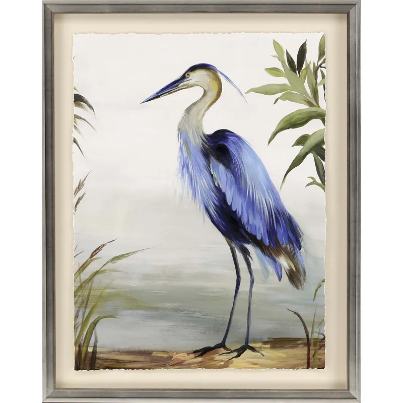 Blue Heron Framed Art
