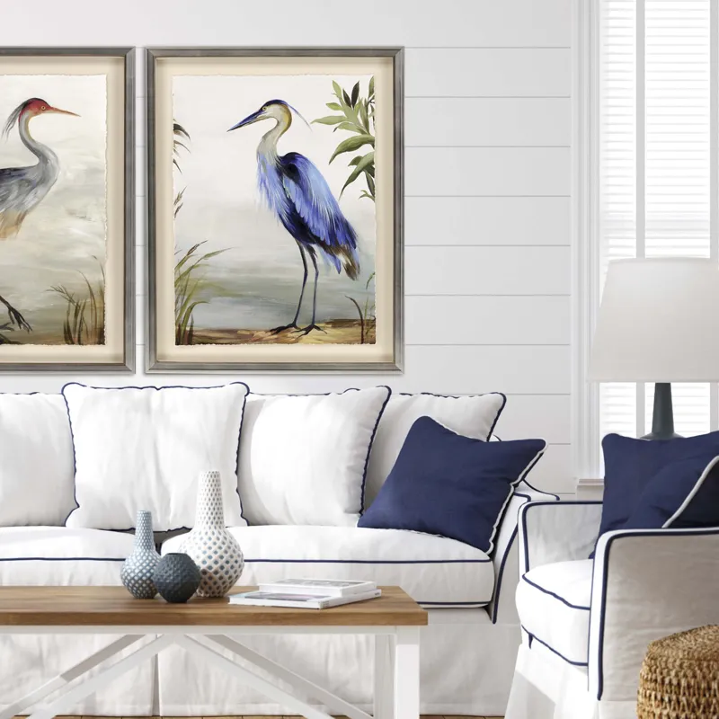 Blue Heron Framed Art