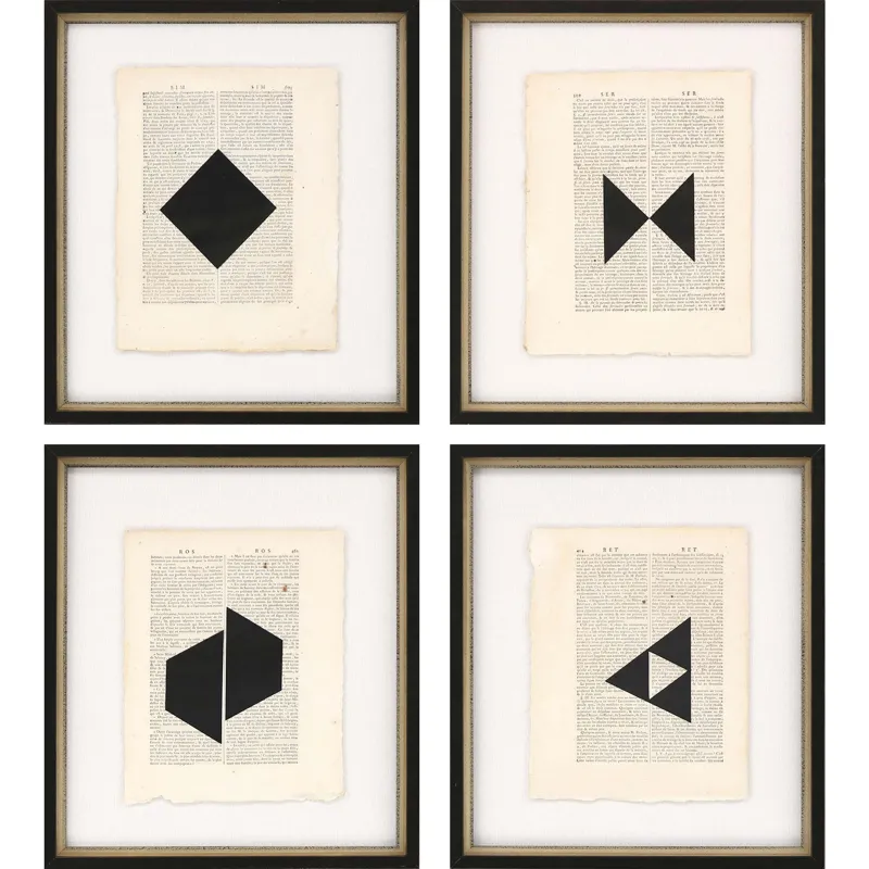 Geometrics I S/4 Framed Art