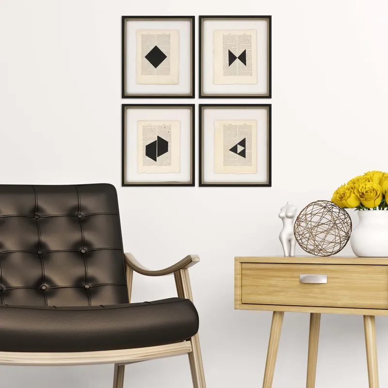 Geometrics I S/4 Framed Art