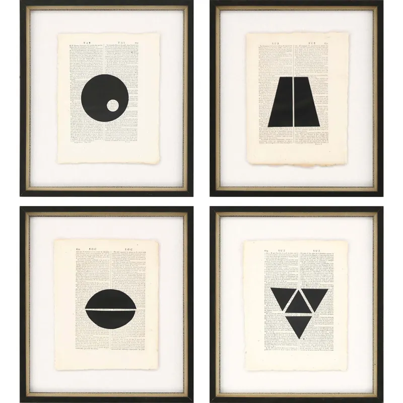 Geometrics II S/4 Framed Art