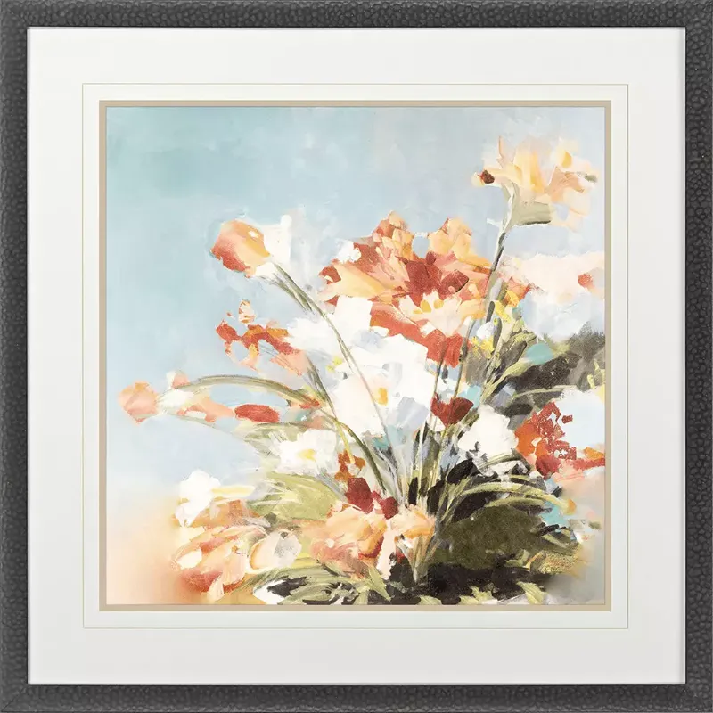 Sun Kissed Flowers I Framed Art