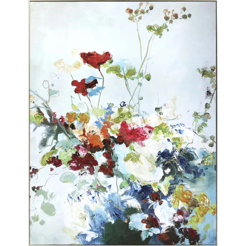 Abstract Floral Framed Art