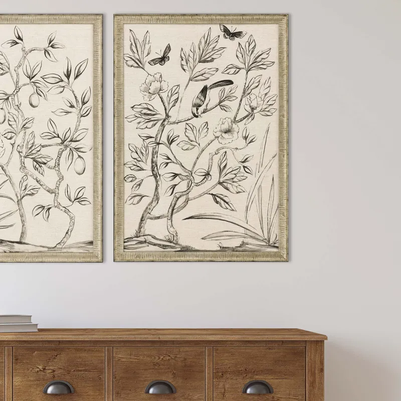 Shimmering Garden II Framed Art