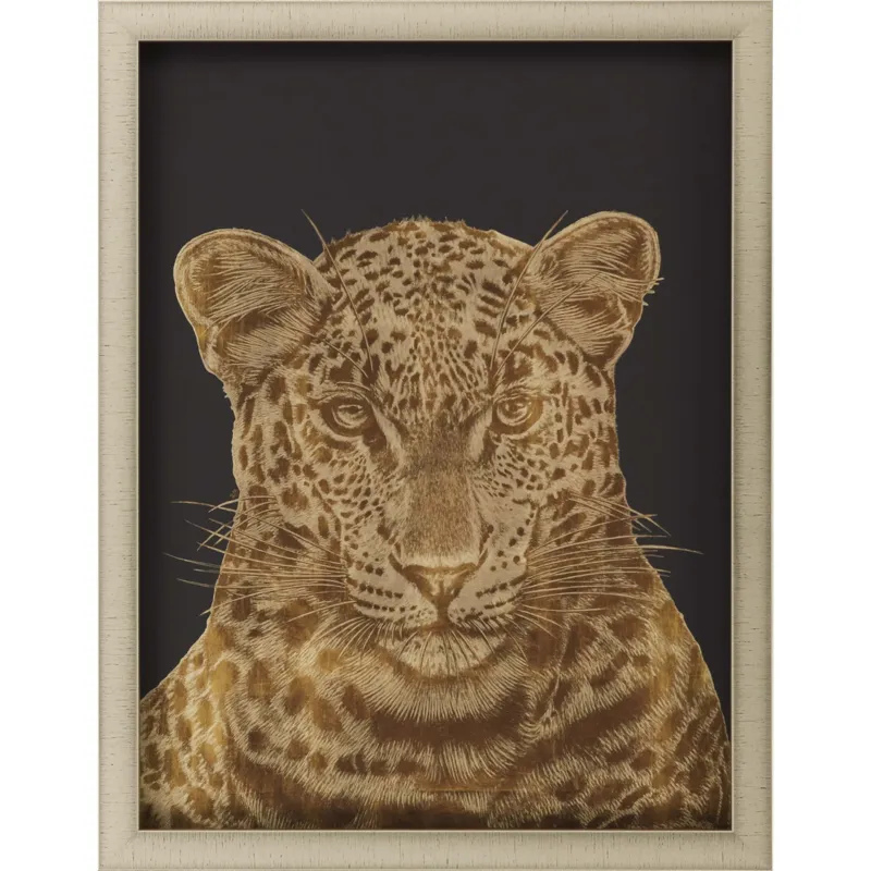 Leopard Portrait Framed Art