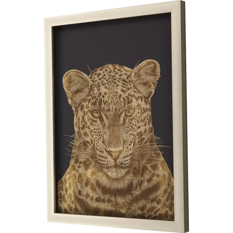 Leopard Portrait Framed Art