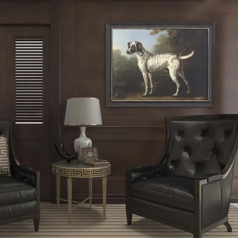 Grey Spotted Hound Framed Art