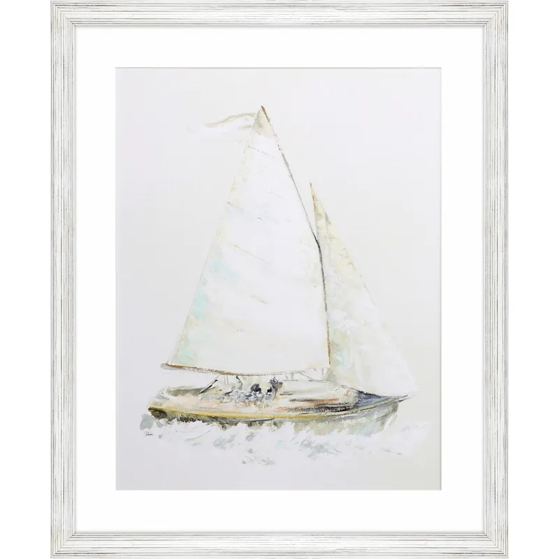 Quiet Sailboat I Framed Art