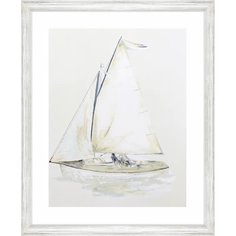 Quiet Sailboat II Framed Art