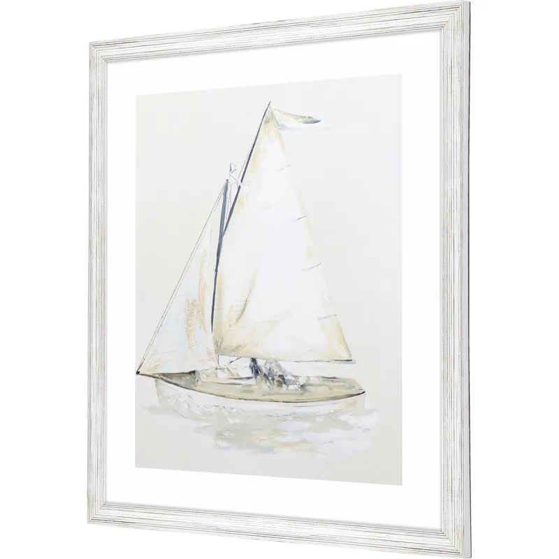 Quiet Sailboat II Framed Art