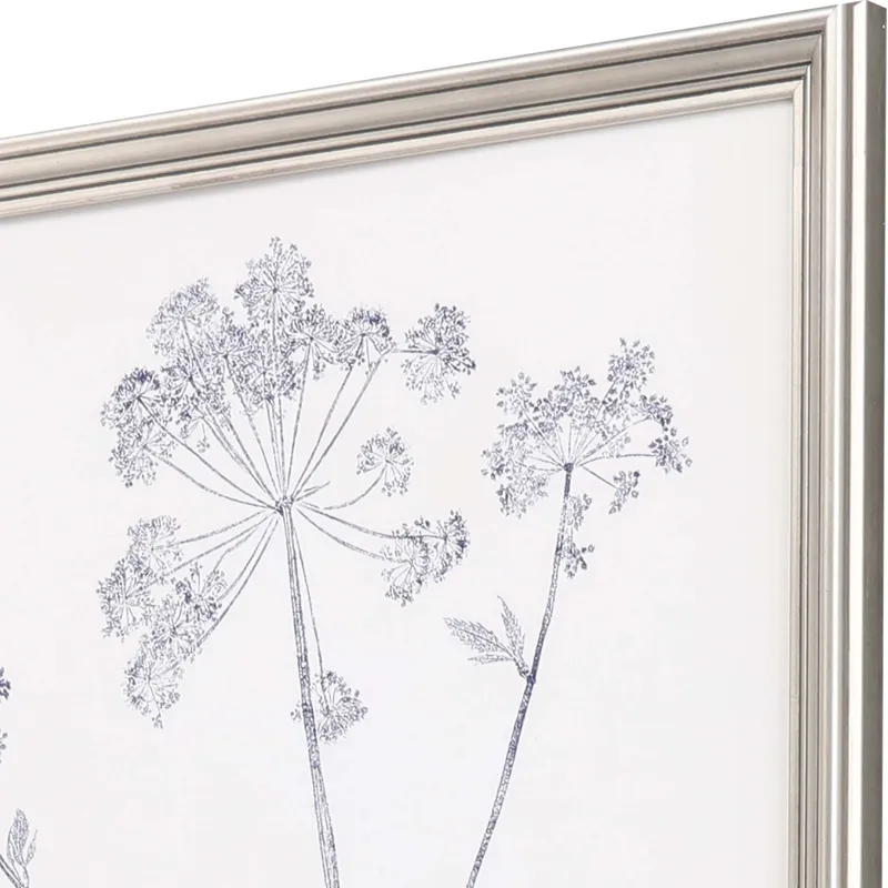 Navy Botanicals S/4 Framed Art