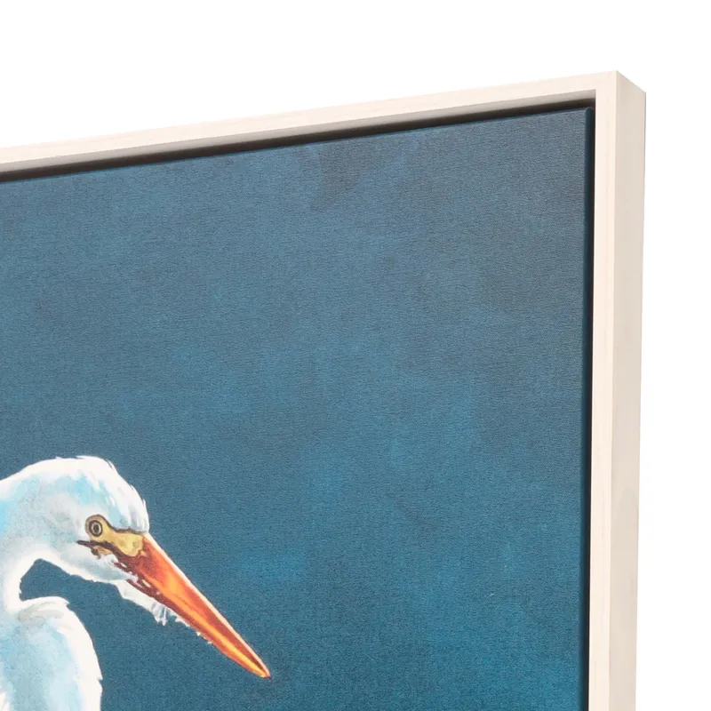 Egret in Lily Pads Canvas