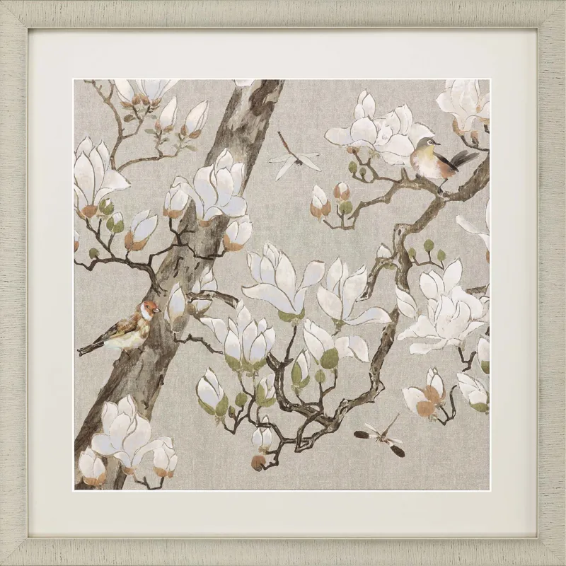 Magnolia Bloom Framed Art