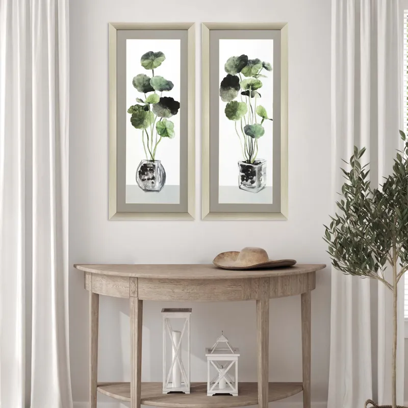 Simple Glass S/2 Framed Art