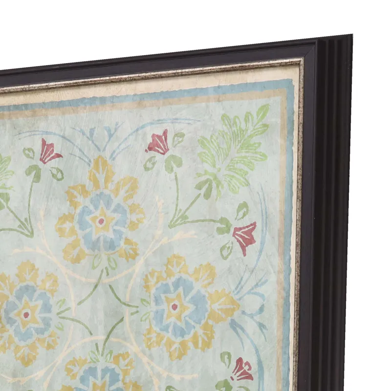 Verdigris Pattern S/4 Framed Art