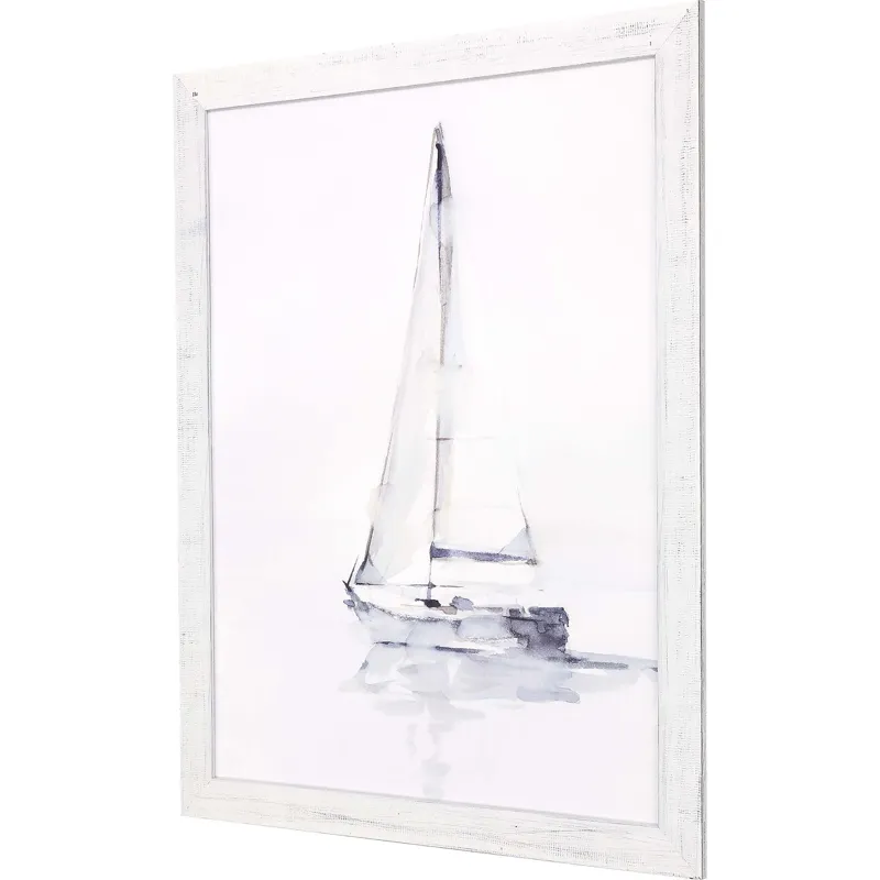 Misty Harbor I Framed Art