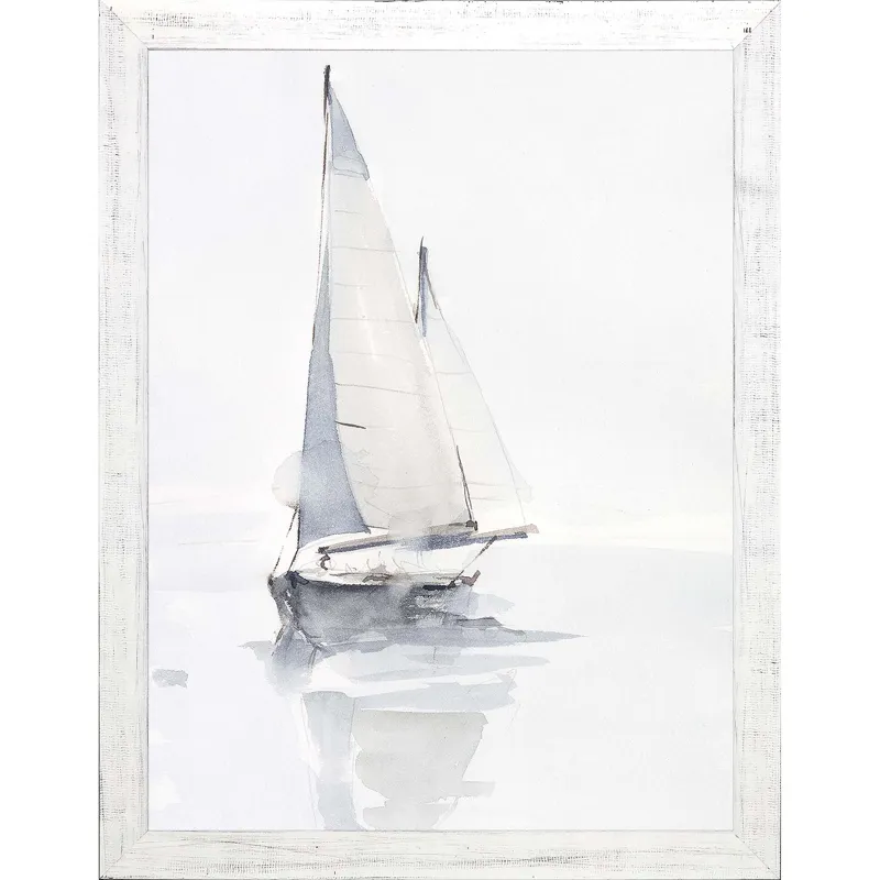 Misty Harbor II Framed Art