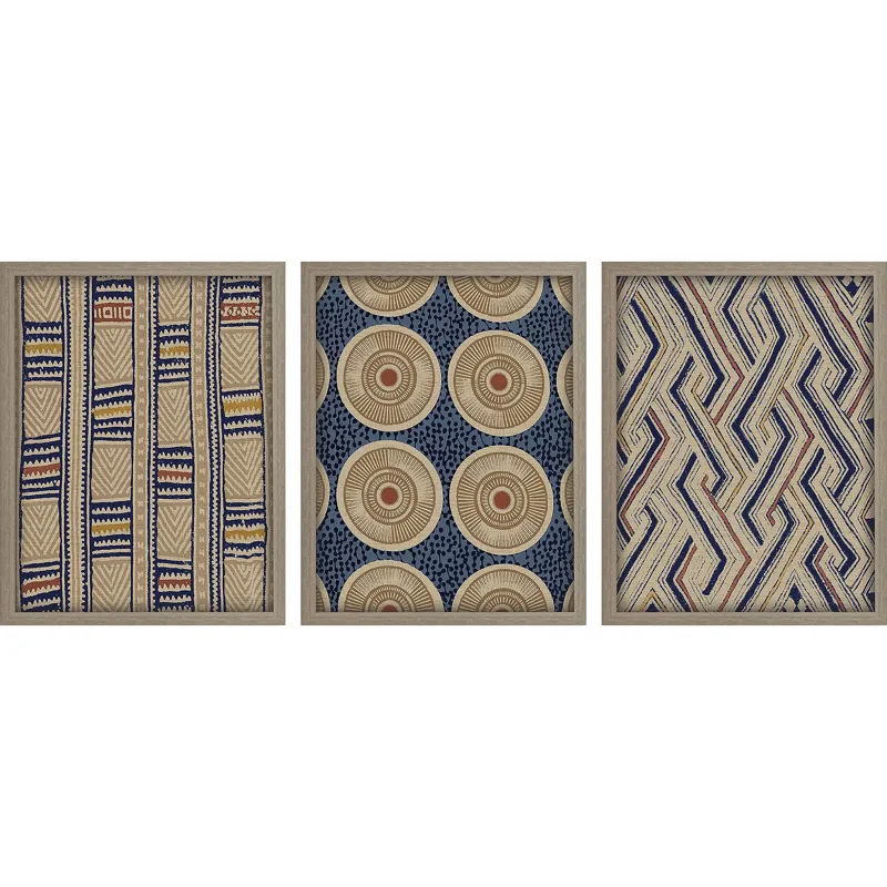 Kente II S/3 Framed Art