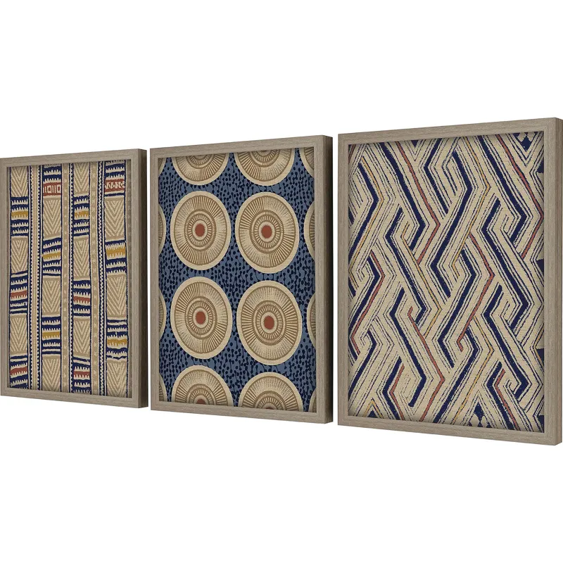 Kente II S/3 Framed Art