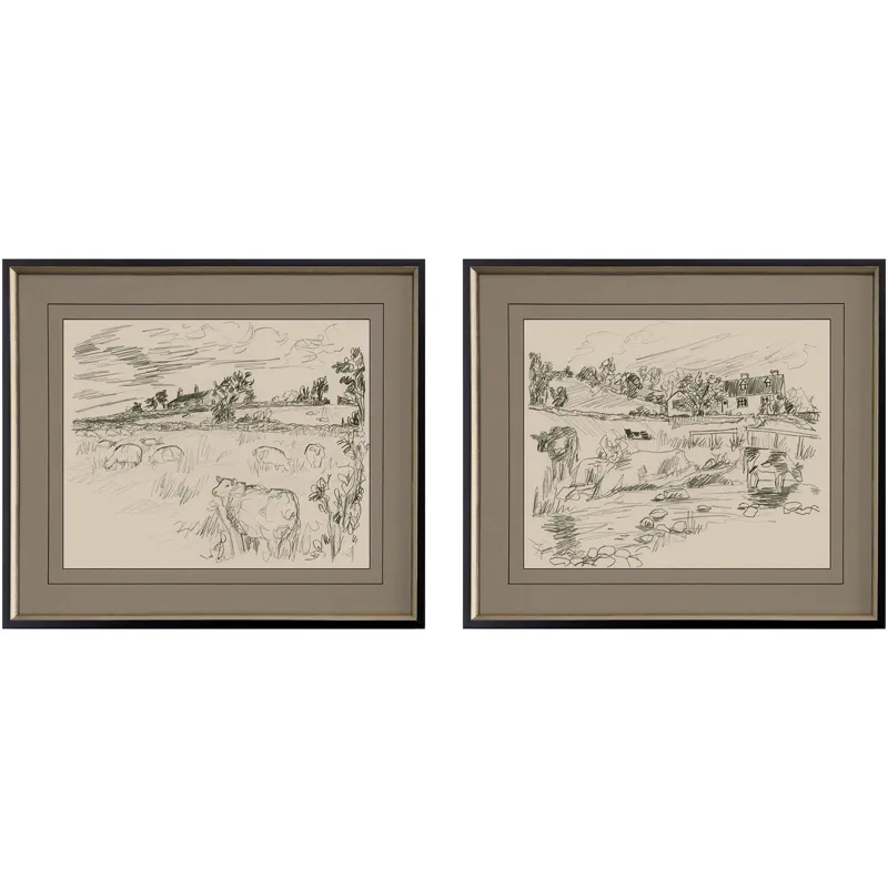 Sepia Scenes I S/2 Framed Art