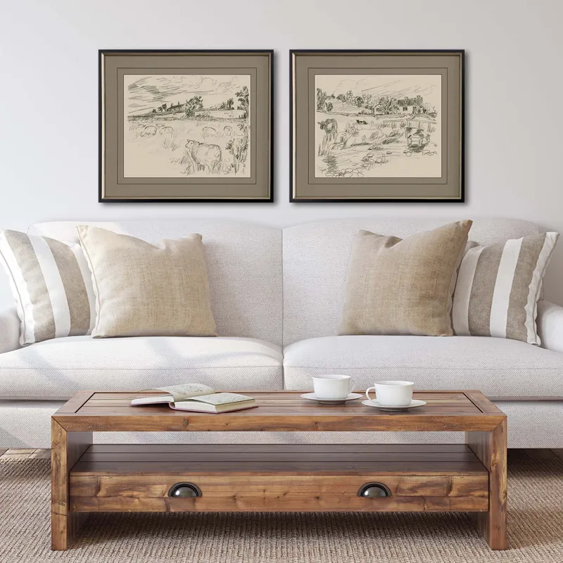 Sepia Scenes I S/2 Framed Art