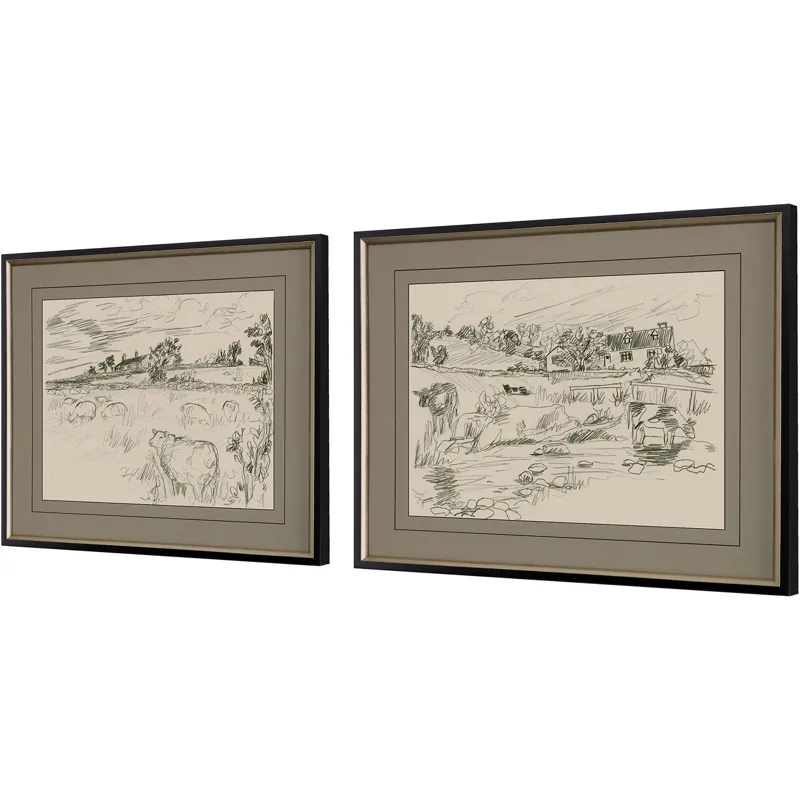 Sepia Scenes I S/2 Framed Art