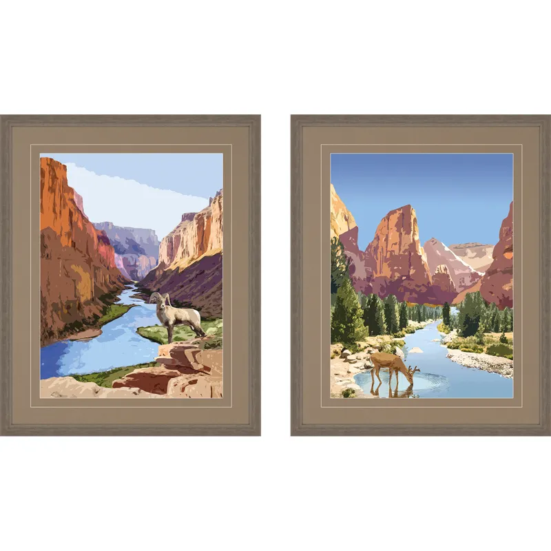 National Parks I S/2 Framed Art
