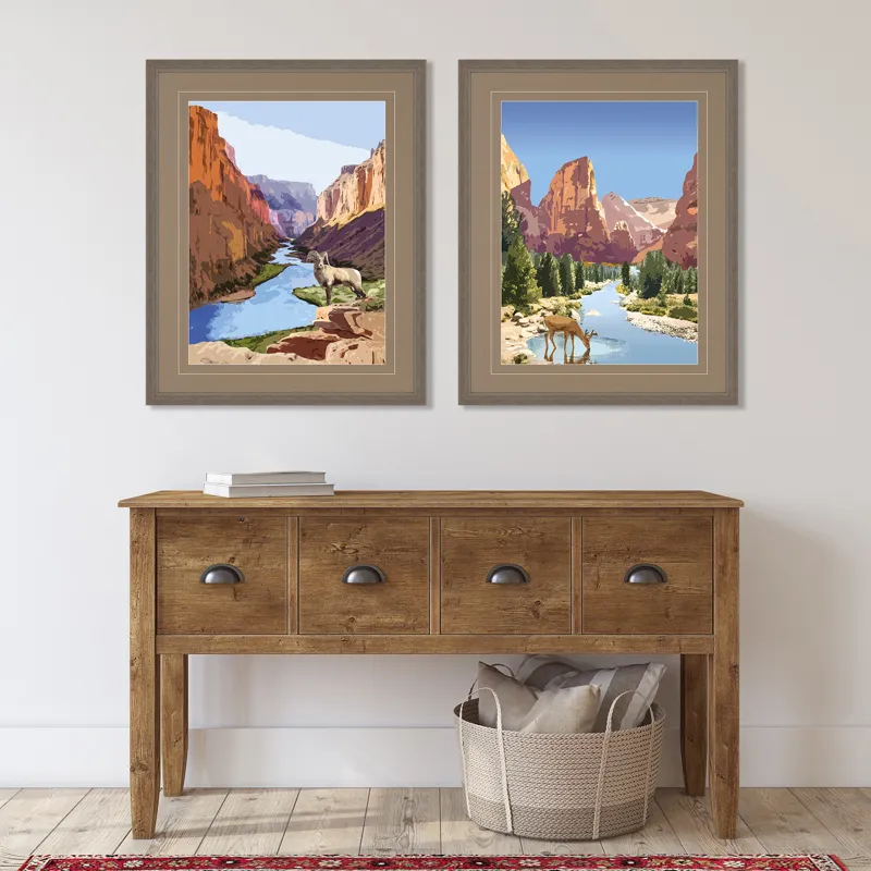 National Parks I S/2 Framed Art