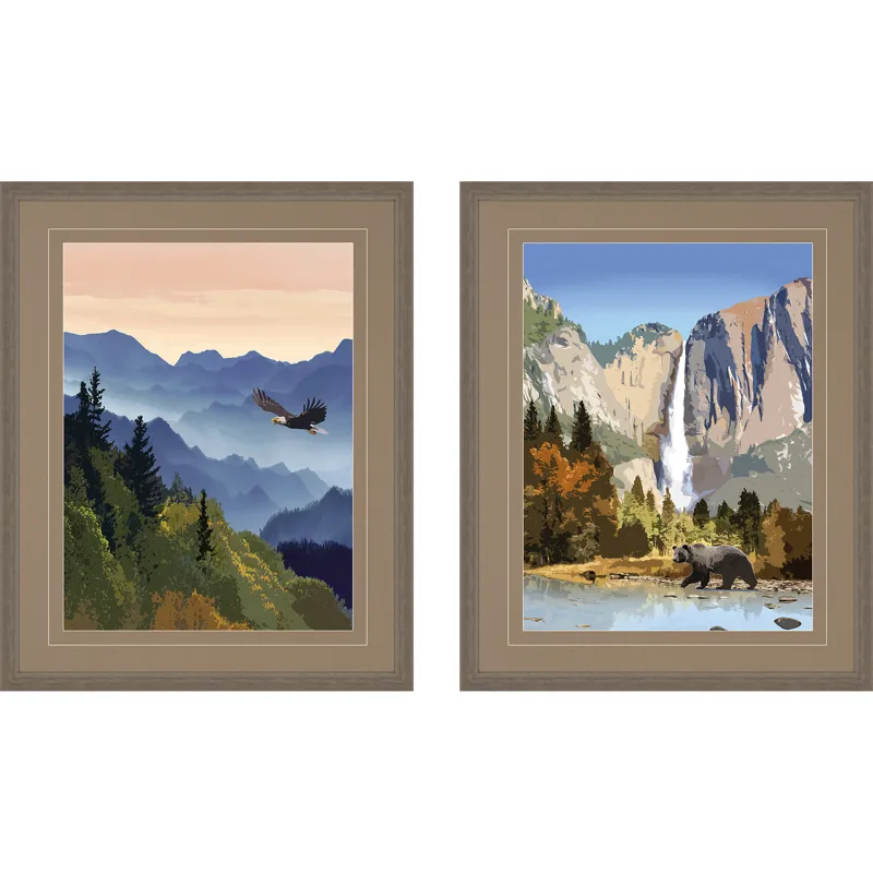National Parks II S/2 Framed Art