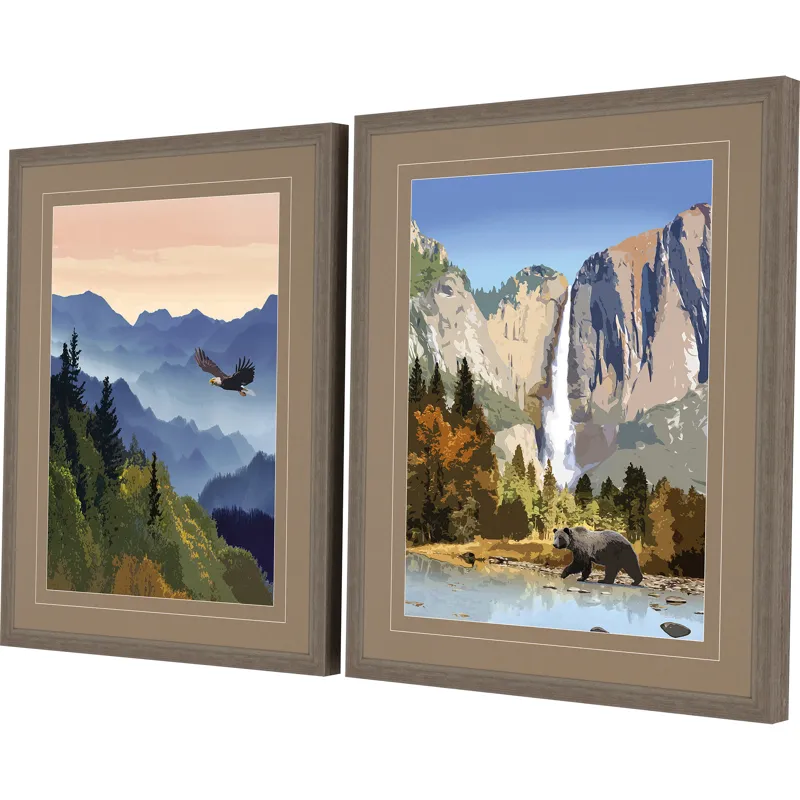 National Parks II S/2 Framed Art