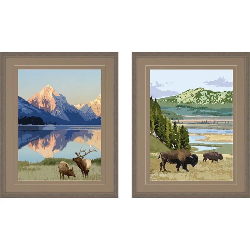 National Parks III S/2 Framed Art
