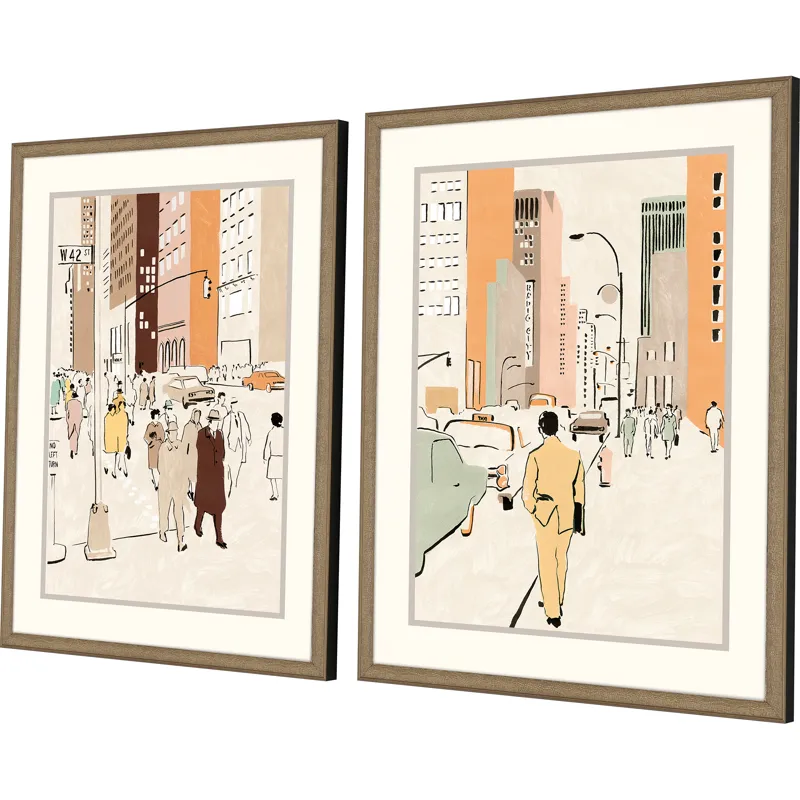Journey S/2 Framed Art