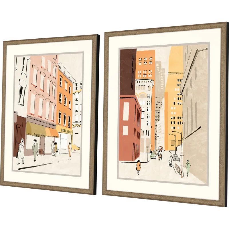 Travel S/2 Framed Art