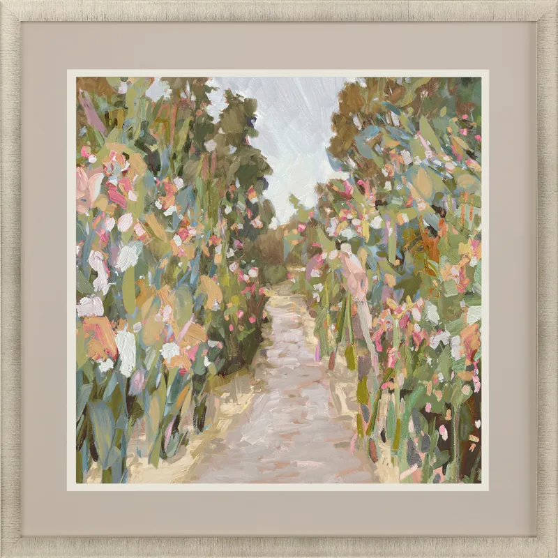 Garden Delight - Path Framed Art