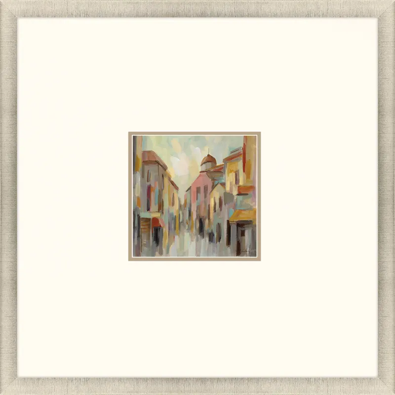 Pastel Street II Framed Art