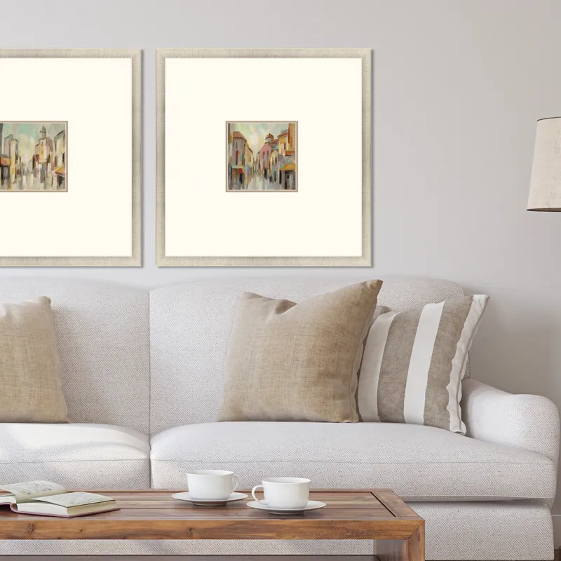 Pastel Street II Framed Art
