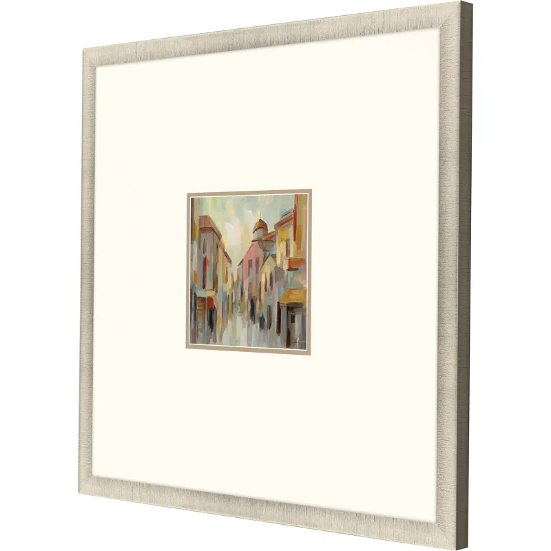 Pastel Street II Framed Art