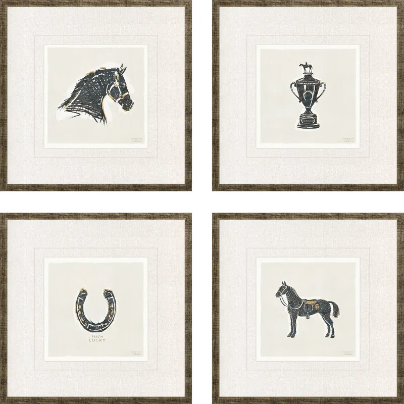 Equestrian S/4 Framed Art