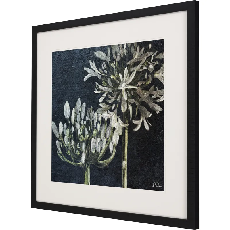 Midnight Lilies II Framed Art