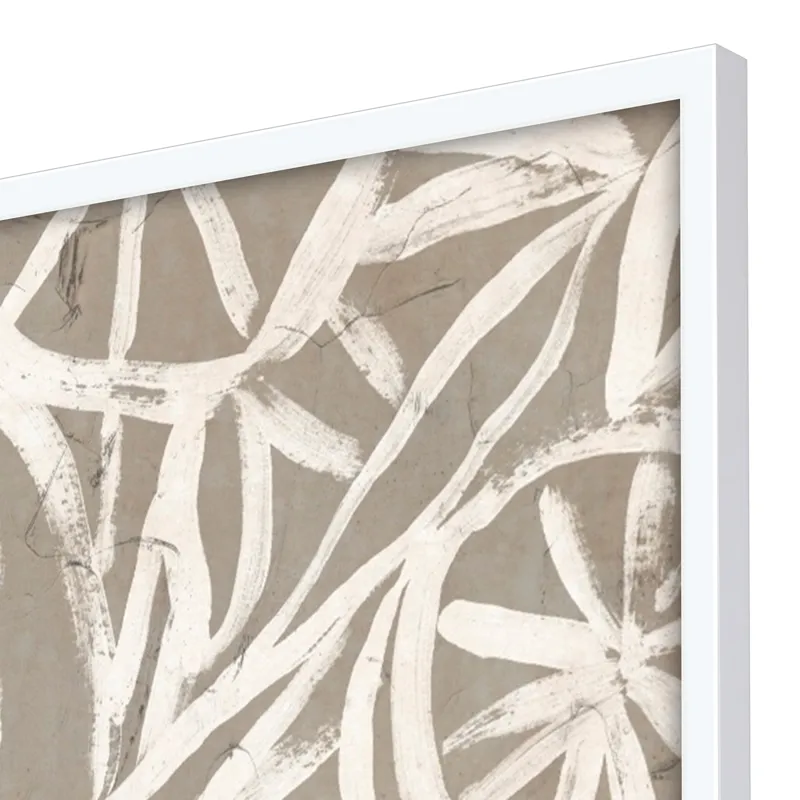 Mudcloth Foliage I Framed Art
