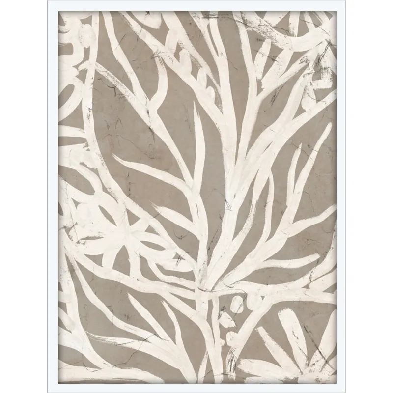 Mudcloth Foliage II Framed Art