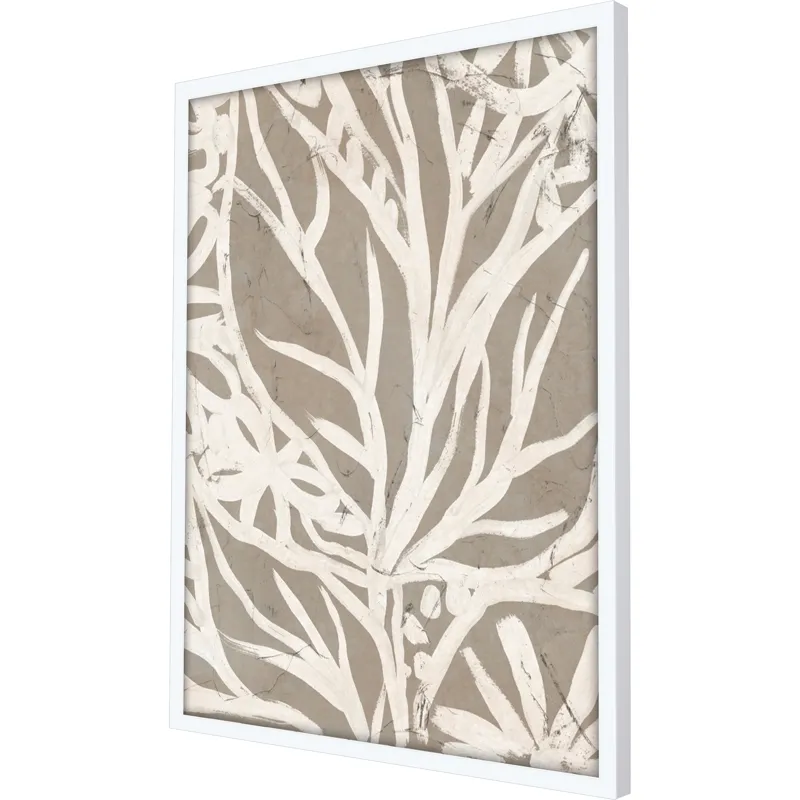Mudcloth Foliage II Framed Art