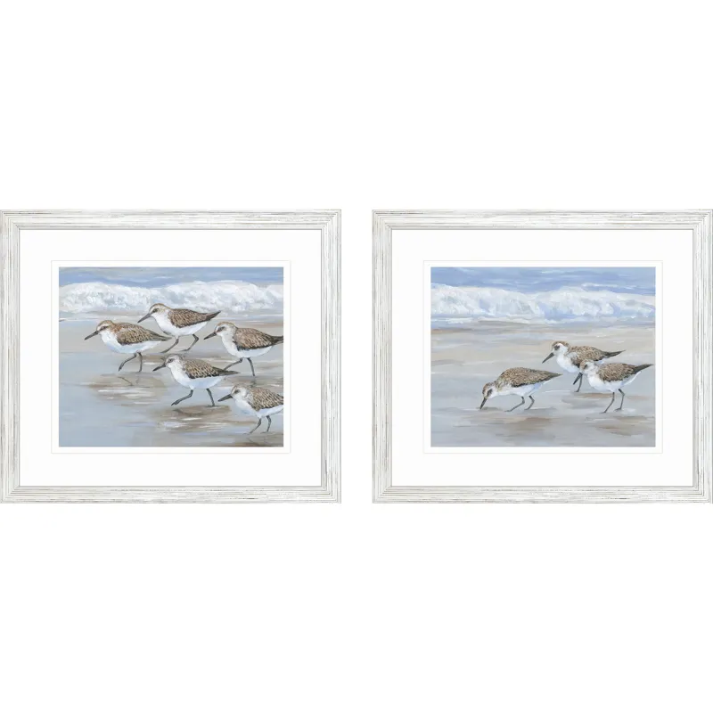 Sandpipers S/2 Framed Art