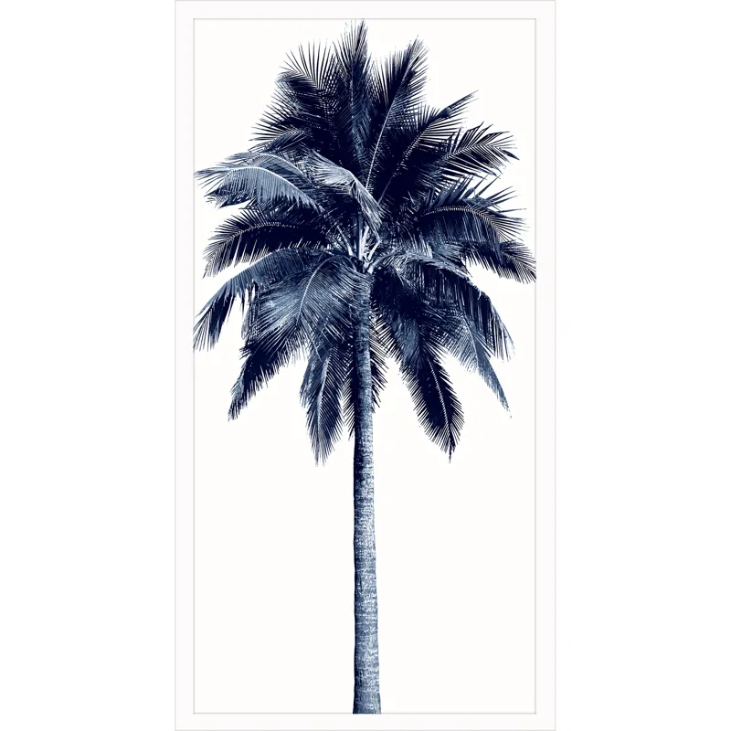 Palm Tree Blue I Framed Art